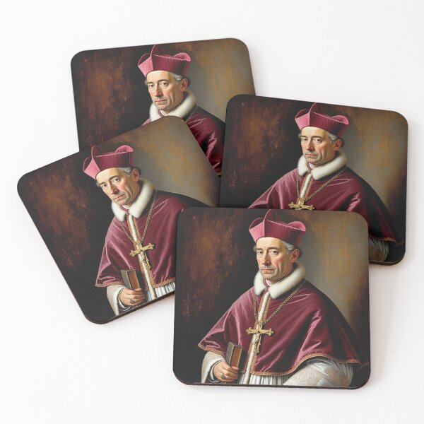 Item preview,  Portrait of a Catholic Cardinal Renaissance era painting  designed and sold by Vintage Designs +.