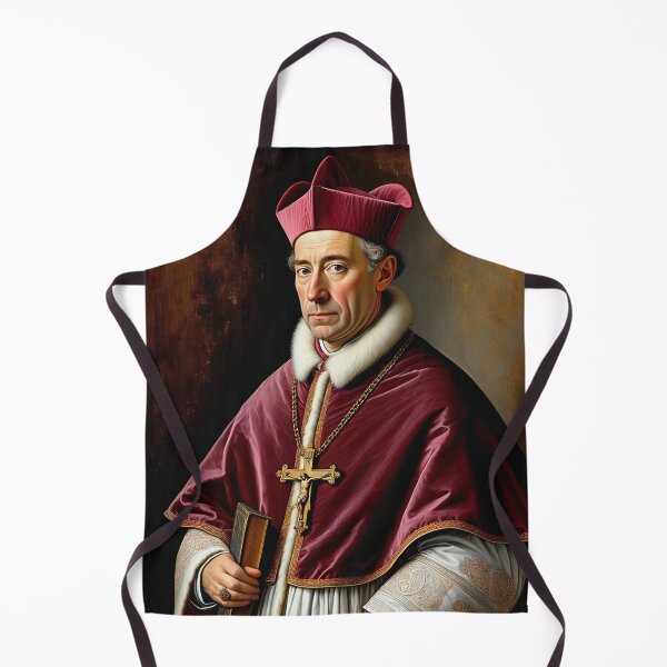 Item preview, Portrait of a Catholic Cardinal Renaissance era painting designed and sold by Vintage Designs +.