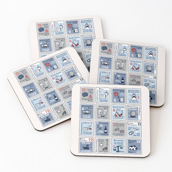 Item preview, Cognitive Bias Stamps (TKsuited) designed and sold by TKsuited.