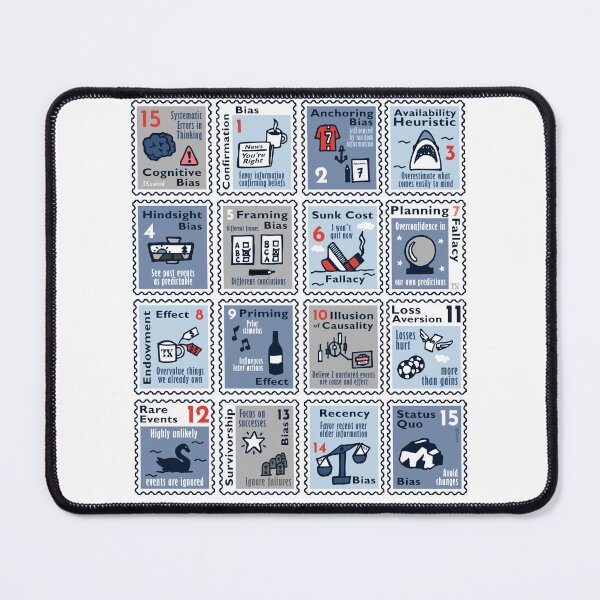 Item preview, Cognitive Bias Stamps (TKsuited) designed and sold by TKsuited.