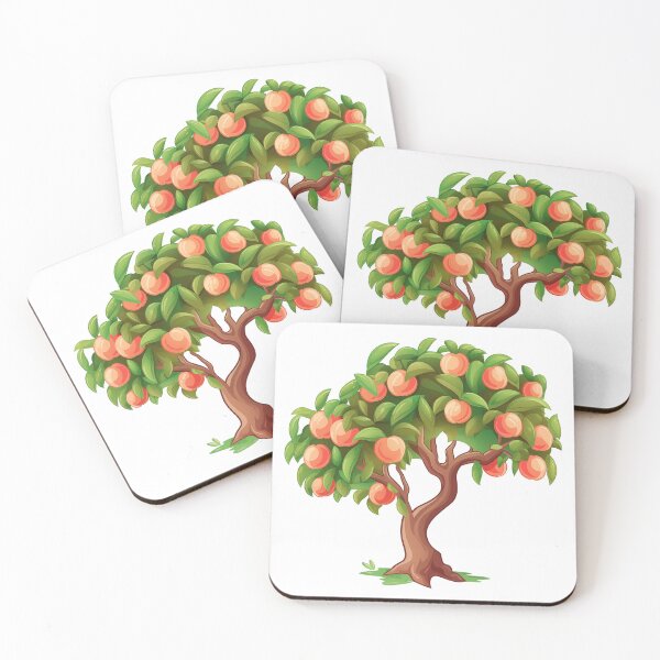 Artikelvorschau, Pfirsichbeladener Obstbaum entworfen und verkauft von New-School-Wave.