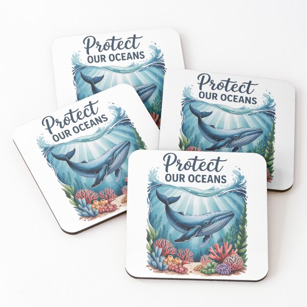 Item preview, Protect Our Oceans T-shirt – Save the Ocean Whale Design designed and sold by Print Era.