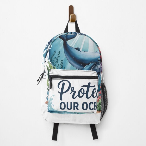 Item preview, Protect Our Oceans T-shirt – Save the Ocean Whale Design designed and sold by Print Era.