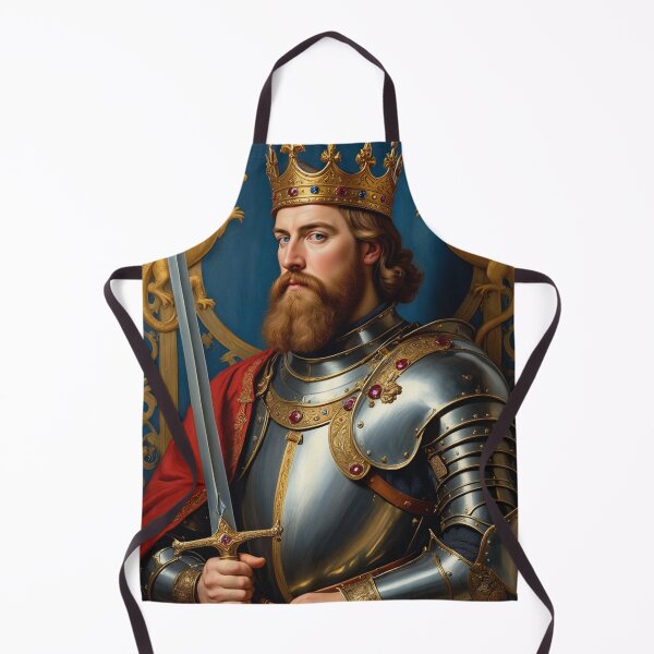 Item preview, Ornate portrait of King Arthur of Camelot from the Arthurian Legends designed and sold by Vintage Designs +.