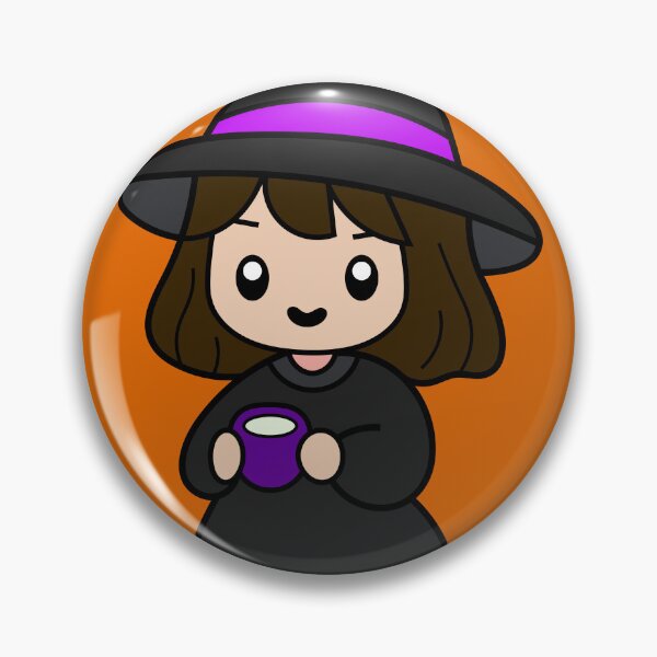 Item preview, Cute and Adorable WITCH Drinking Kawaii Halloween Coffee designed and sold by DibujandoPorfa.