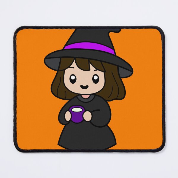 Item preview, Cute and Adorable WITCH Drinking Kawaii Halloween Coffee designed and sold by DibujandoPorfa.