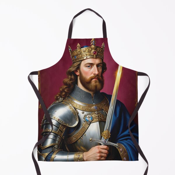 Item preview, Ornate portrait of King Arthur of Camelot from the Arthurian Legends designed and sold by Vintage Designs +.