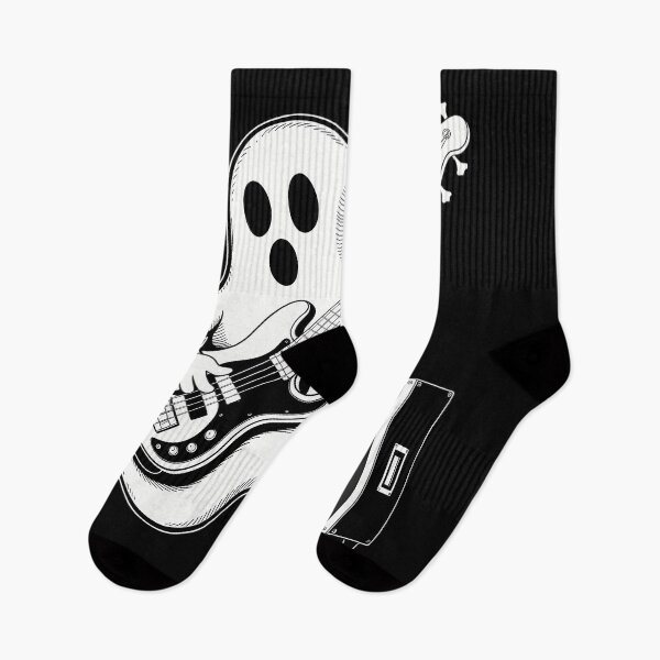 Item preview, Ghost Playing Electric Bass Guitar Funny Halloween Musician designed and sold by aidenpier.