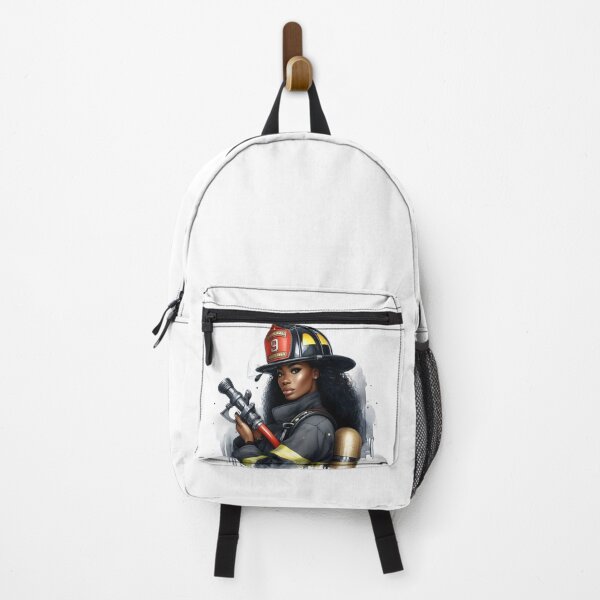 Item preview, Black Woman Firefighter Art | Strong Female Hero Illustration designed and sold by Lulunza.