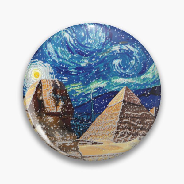 Item preview, sphinx hsl starry night colorful abstract egyptian design designed and sold by SmashingDeals.