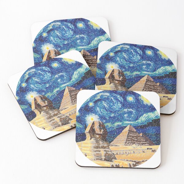 Item preview, sphinx hsl starry night colorful abstract egyptian design designed and sold by SmashingDeals.
