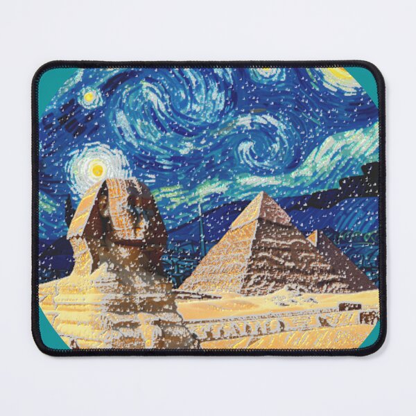 Item preview, sphinx hsl starry night colorful abstract egyptian design designed and sold by SmashingDeals.