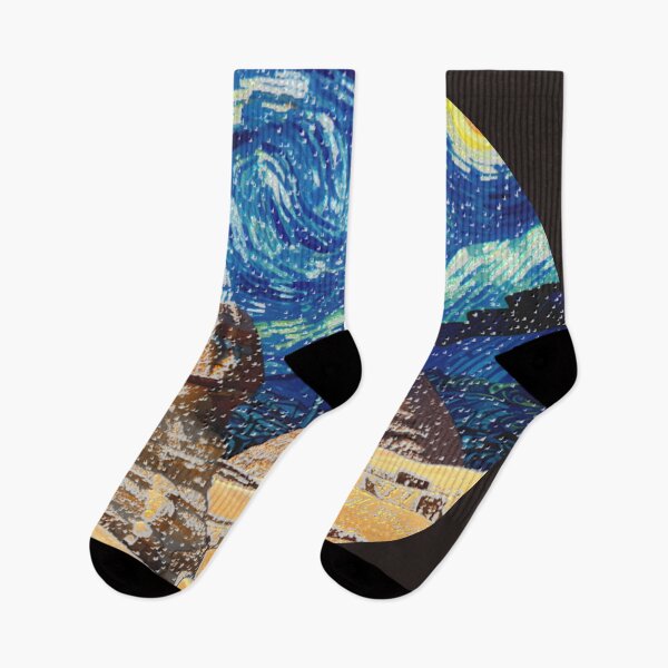 Item preview, sphinx hsl starry night colorful abstract egyptian design designed and sold by SmashingDeals.