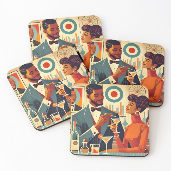 Item preview, Mid Century Modern Cocktail Party - The Hosts designed and sold by Lee Hiller Designs.
