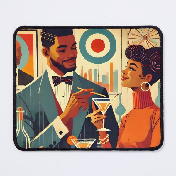 Item preview, Mid Century Modern Cocktail Party - The Hosts designed and sold by Lee Hiller Designs.