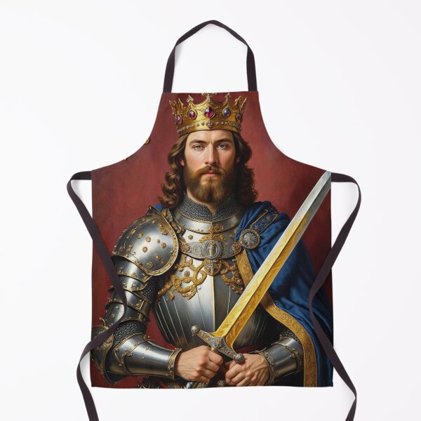 Item preview, Ornate portrait of King Arthur of Camelot from the Arthurian Legends designed and sold by Vintage Designs +.