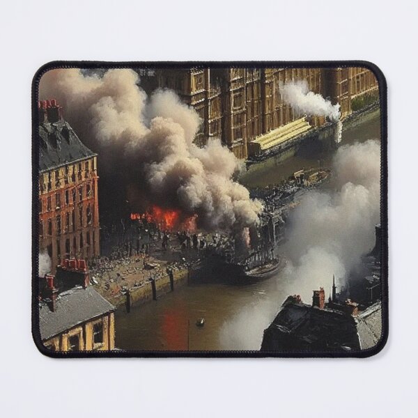 Item preview, Victorian Era London with steam and industrial elements after JMW Turner designed and sold by Vintage Designs +.