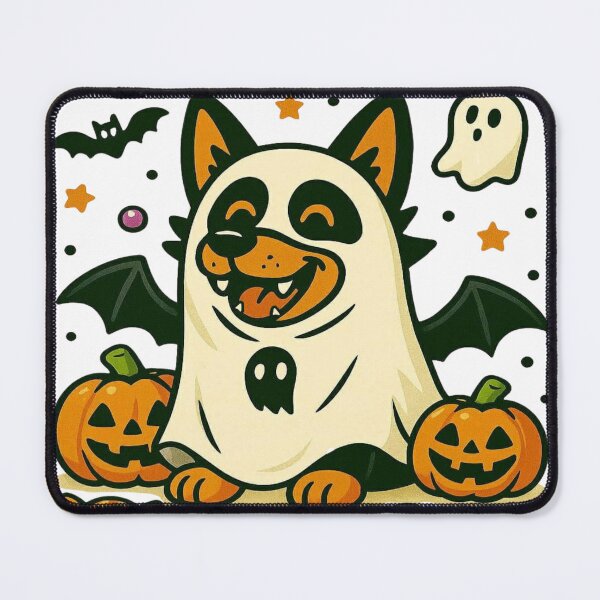 Item preview, Boo! – Halloween T-Shirt “It’s Jivan Time” Ghost Dog Cartoon designed and sold by BhumiBliss.