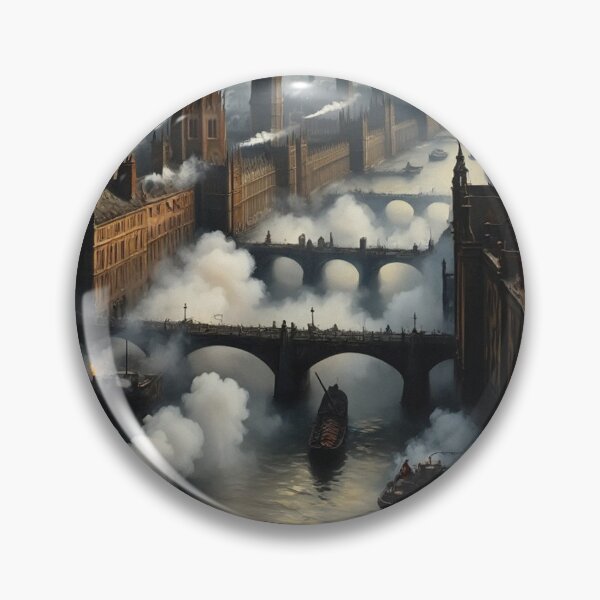 Item preview, Copy of Victorian Era London with steam and industrial elements after JMW Turner designed and sold by Vintage Designs +.
