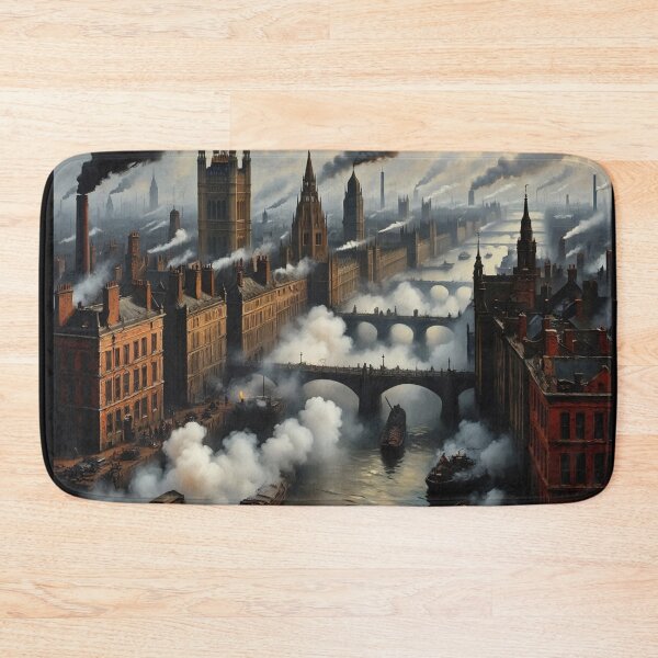 Item preview, Copy of Victorian Era London with steam and industrial elements after JMW Turner designed and sold by Vintage Designs +.