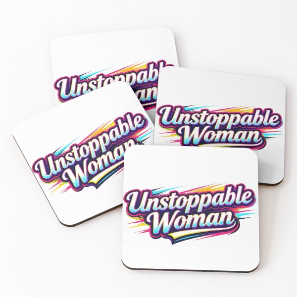 Item preview, Unstoppable Woman – Bold Feminist Empowerment Quote Design designed and sold by Rockz-Fashion.