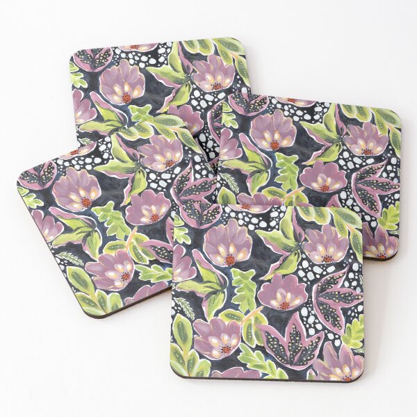 Item preview, Flowing florals abstract pattern design designed and sold by Crimson-thyme.