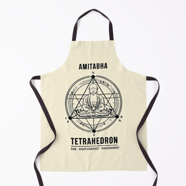 Item preview, Amitabha Tetrahedron Black Print designed and sold by Loving Nature Gifts.