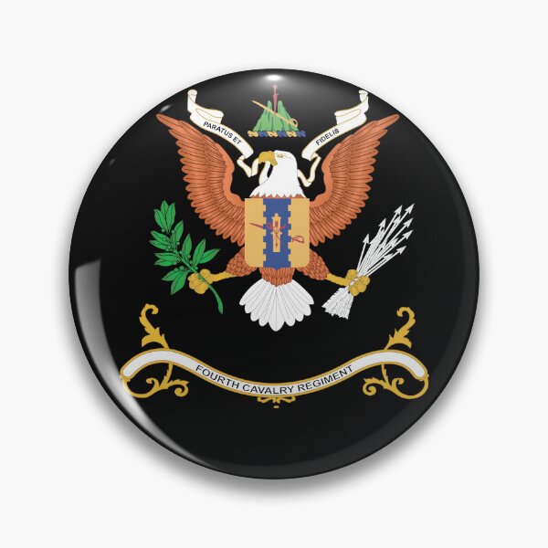 Item preview, Army - Regimental Colors - 4th Cavalry Regiment - Paratus et Fidelis X 300 designed and sold by Military Insignia Products.