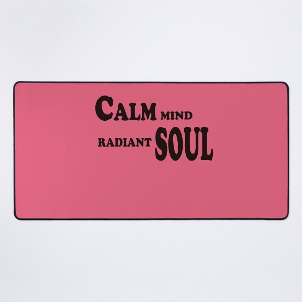Item preview, Calm Mind, Radiant Soul – Inner Peace & Positivity Quote Design designed and sold by ArtNestVerse.