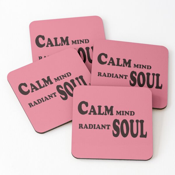 Item preview, Calm Mind, Radiant Soul – Inner Peace & Positivity Quote Design designed and sold by ArtNestVerse.