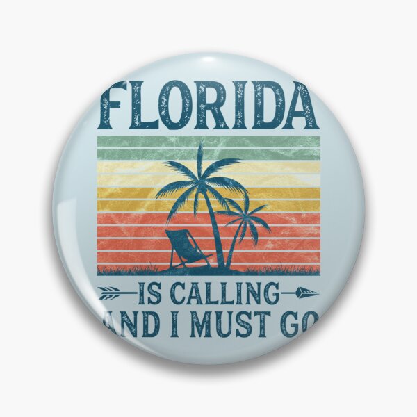 Item preview, Vintage Retro Florida Is Calling And I Must Go    designed and sold by Inessalongmire.