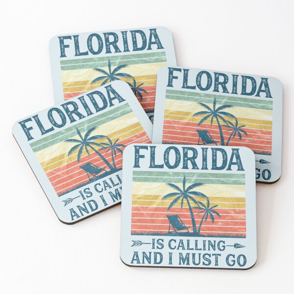Item preview, Vintage Retro Florida Is Calling And I Must Go    designed and sold by Inessalongmire.