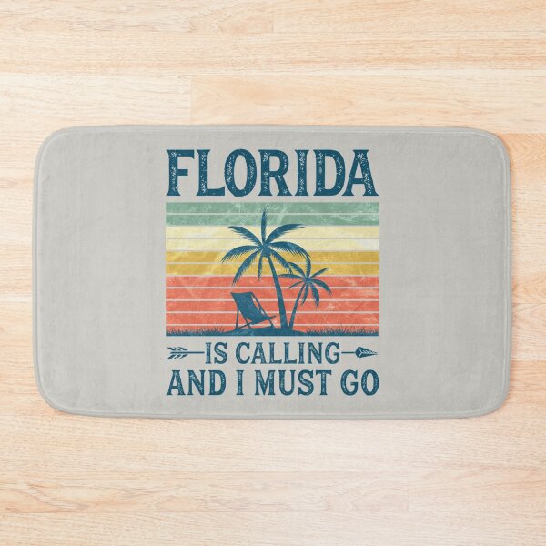 Item preview, Vintage Retro Florida Is Calling And I Must Go    designed and sold by Inessalongmire.