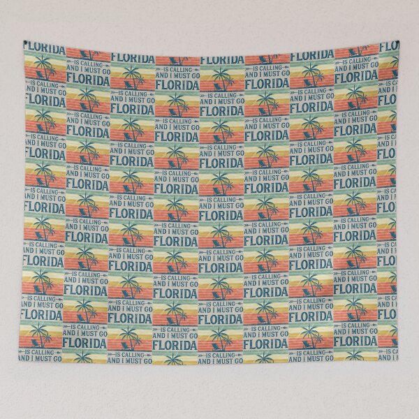 Item preview, Vintage Retro Florida Is Calling And I Must Go    designed and sold by Inessalongmire.