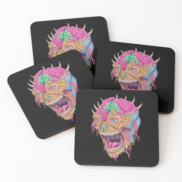 Item preview, Cool retro horror Heavy Metal monster flaming evil creature design artwork illustration designed and sold by Vintage Designs +.
