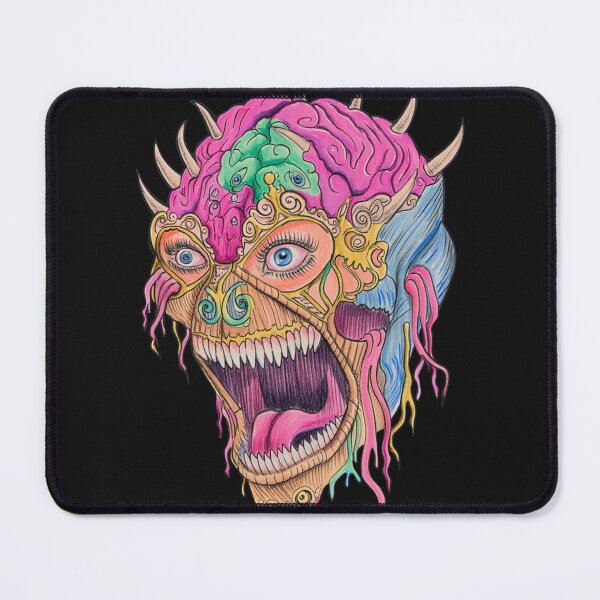 Item preview, Cool retro horror Heavy Metal monster flaming evil creature design artwork illustration designed and sold by Vintage Designs +.