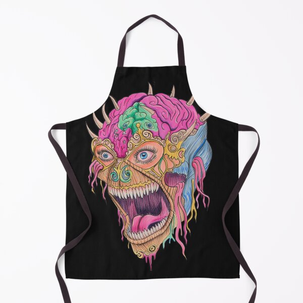Item preview, Cool retro horror Heavy Metal monster flaming evil creature design artwork illustration designed and sold by Vintage Designs +.