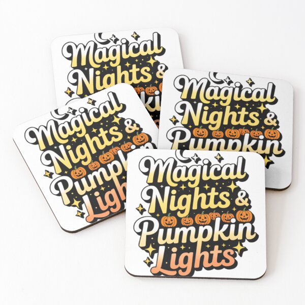 Item preview, Magical Nights & Pumpkin Lights Halloween Quote T-Shirt Design designed and sold by DreamDoodlesStudio.