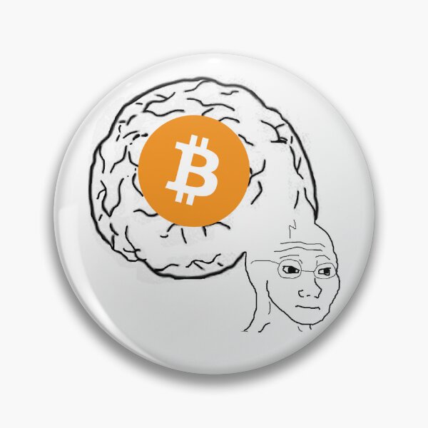 Item preview, Wojak Brain Bitcoin designed and sold by CyberRex.