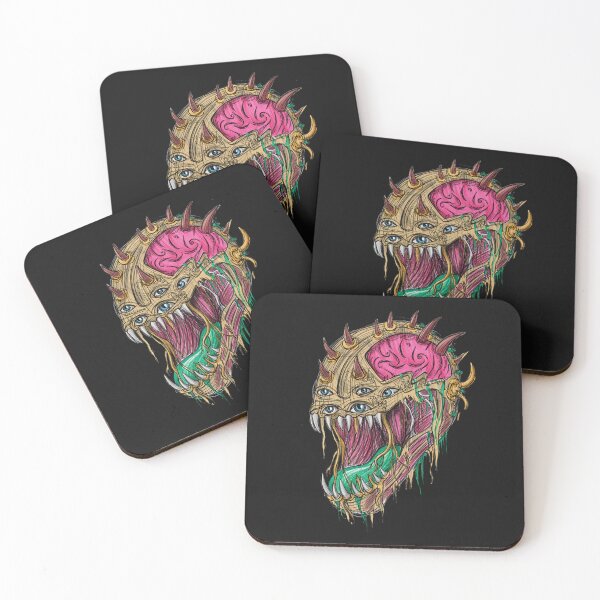 Item preview, Cool retro horror Heavy Metal monster flaming evil creature design artwork illustration designed and sold by Vintage Designs +.