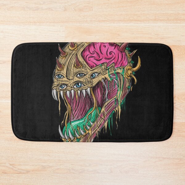 Item preview, Cool retro horror Heavy Metal monster flaming evil creature design artwork illustration designed and sold by Vintage Designs +.