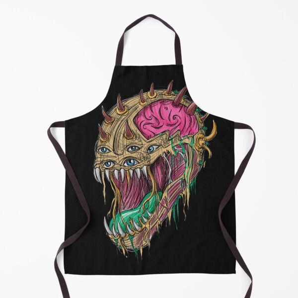 Item preview, Cool retro horror Heavy Metal monster flaming evil creature design artwork illustration designed and sold by Vintage Designs +.