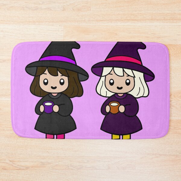 Item preview, Cute and Adorable Kawaii Halloween Witch Drinking Coffee Pack designed and sold by DibujandoPorfa.