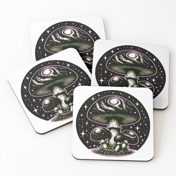 Item preview, Cosmic Space Mushrooms Trippy Galaxy Shirt designed and sold by Sinister prints.
