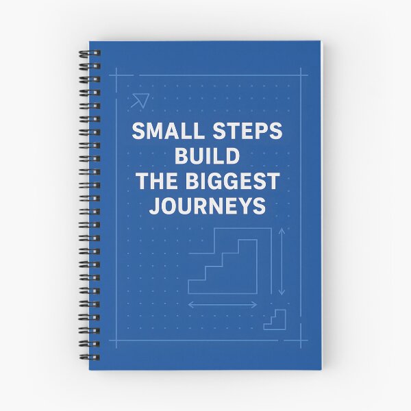 Aperçu de l'œuvre Les petits pas construisent les plus grands voyages créée et vendue par TheGraphicaLab.