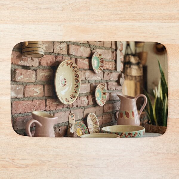 Item preview,  African Pottery Wall Art – Rustic Ceramic Vessels Canvas Print designed and sold by jazzyfunky.