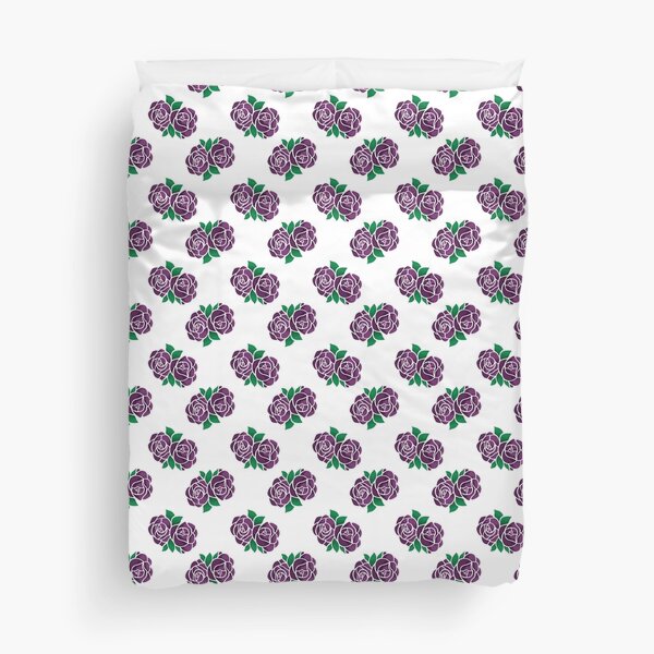 Purple Roses Duvet Cover