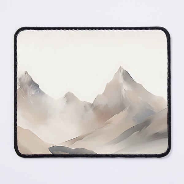 Item preview, Gray Mountains Print, Gray Landscape Wall Art, Mountain Art Print, Abstract Mountains Print, Gray Nature Wall Art, Calming Art Print designed and sold by SavageVision.