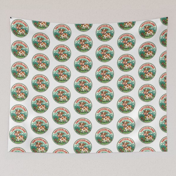 Item preview, Switzerland Cow Mountains Alps designed and sold by M4nulas.