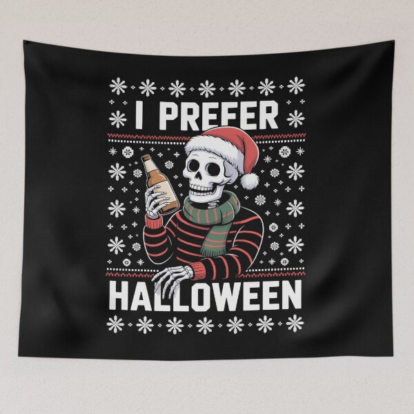 Item preview, Halloween Funny Christmas Skeleton designed and sold by tearbytea.